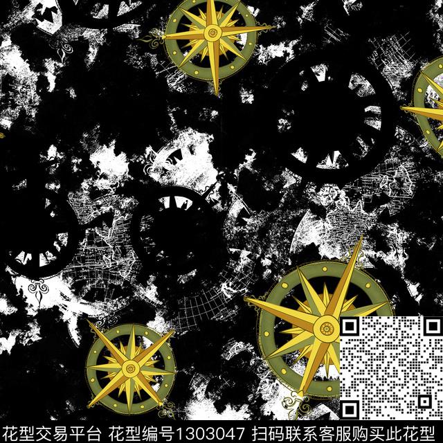 男装满版花抽象男装指南针传统印花华亿平台下载（图片编号: 1303047） - 瓦栏（Walan）