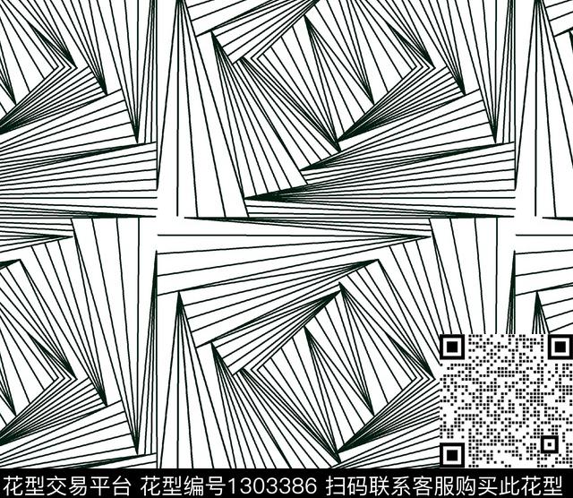 几何男装满版花男装传统印花华亿平台下载（图片编号: 1303386） - 瓦栏（Walan）