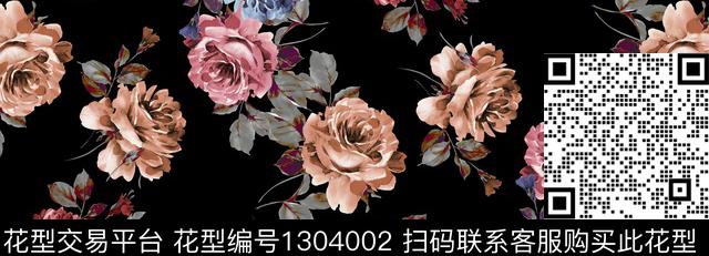 花卉抽象热带华亿平台数码印花华亿平台下载（图片编号: 1304002） - 瓦栏（Walan）