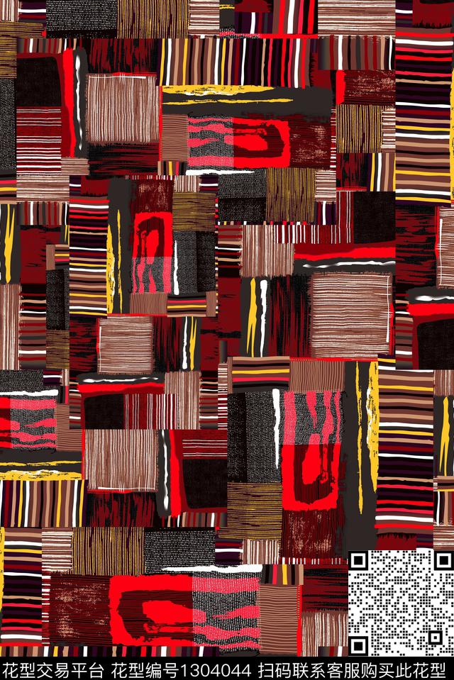 雕印华亿平台抽象中老年数码印花华亿平台下载（图片编号: 1304044） - 瓦栏（Walan）