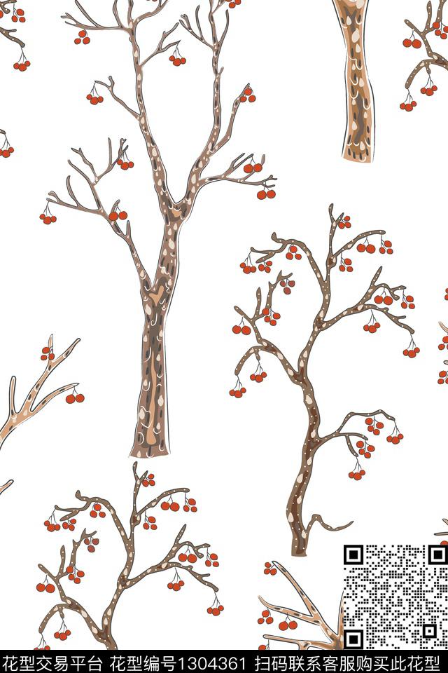 水果手绘清爽传统印花华亿平台下载（图片编号: 1304361） - 瓦栏（Walan）