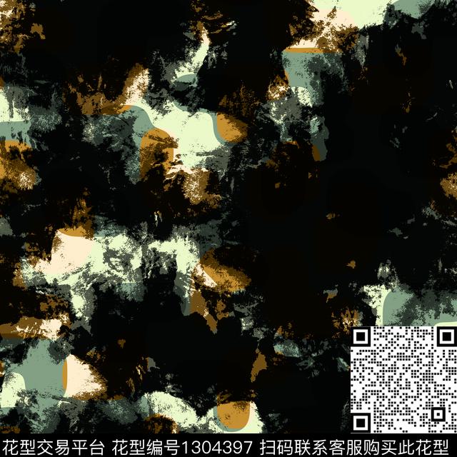 肌理抽象男装夹克传统印花华亿平台下载（图片编号: 1304397） - 瓦栏（Walan）