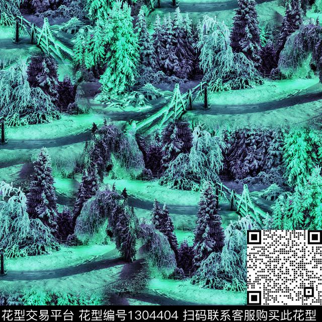 女装风衣风景画传统印花华亿平台下载（图片编号: 1304404） - 瓦栏（Walan）