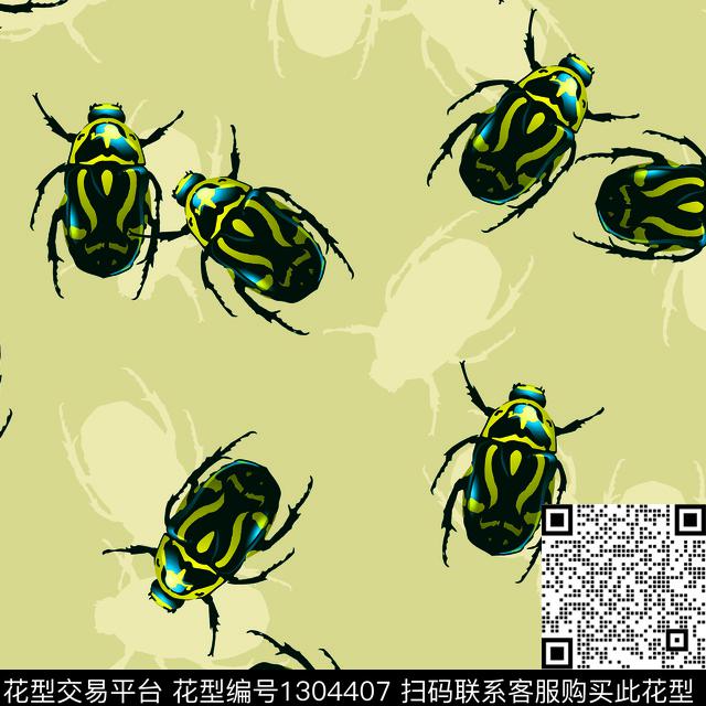 女装卫衣昆虫数码印花华亿平台下载（图片编号: 1304407） - 瓦栏（Walan）