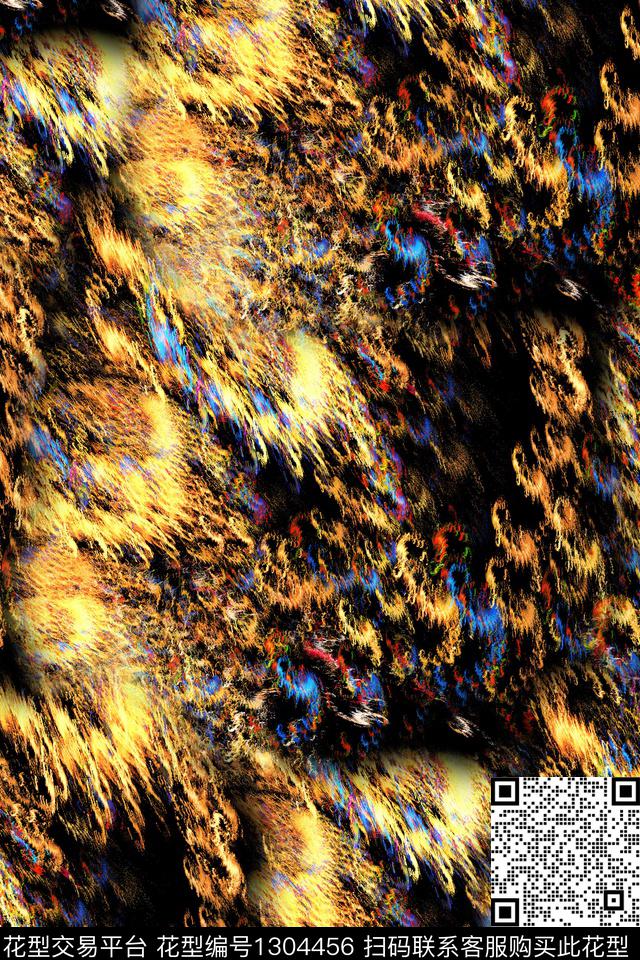 复古抽象中老年数码印花华亿平台下载（图片编号: 1304456） - 瓦栏（Walan）