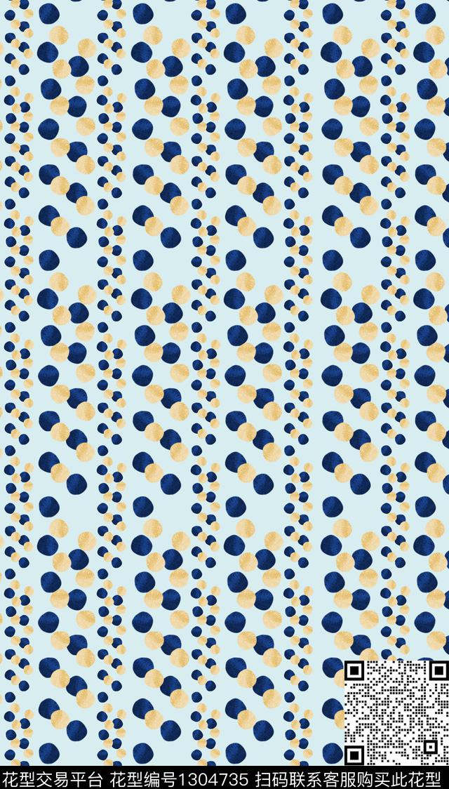 波点简约年轻女性数码印花华亿平台下载（图片编号: 1304735） - 瓦栏（Walan）