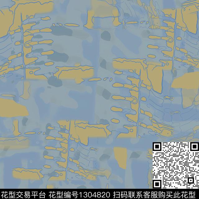 抽象男装休闲花卉迷彩图案数码印花华亿平台下载（图片编号: 1304820） - 瓦栏（Walan）