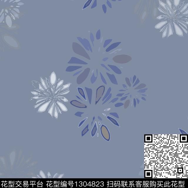 花卉小碎花男装休闲花卉传统印花华亿平台下载（图片编号: 1304823） - 瓦栏（Walan）