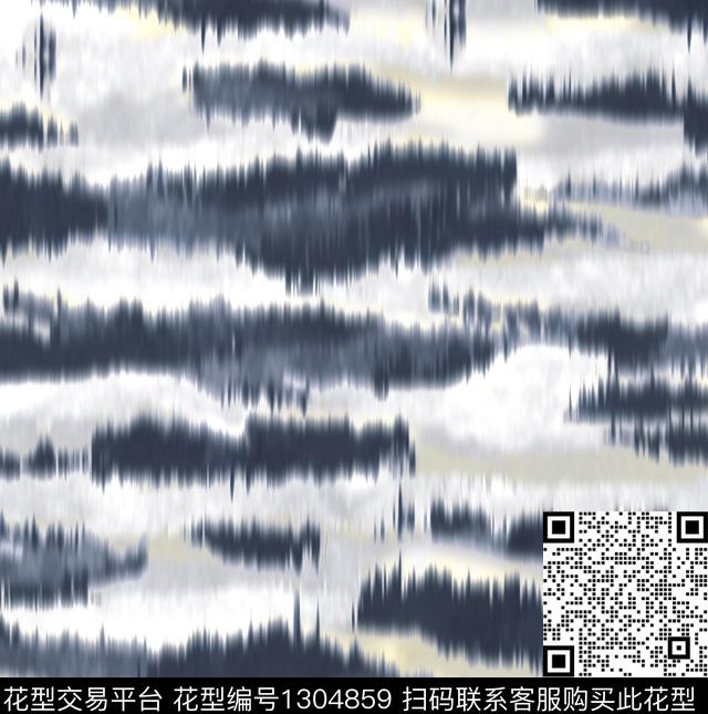 笔触大牌风扎染华亿平台数码印花华亿平台下载（图片编号: 1304859） - 瓦栏（Walan）