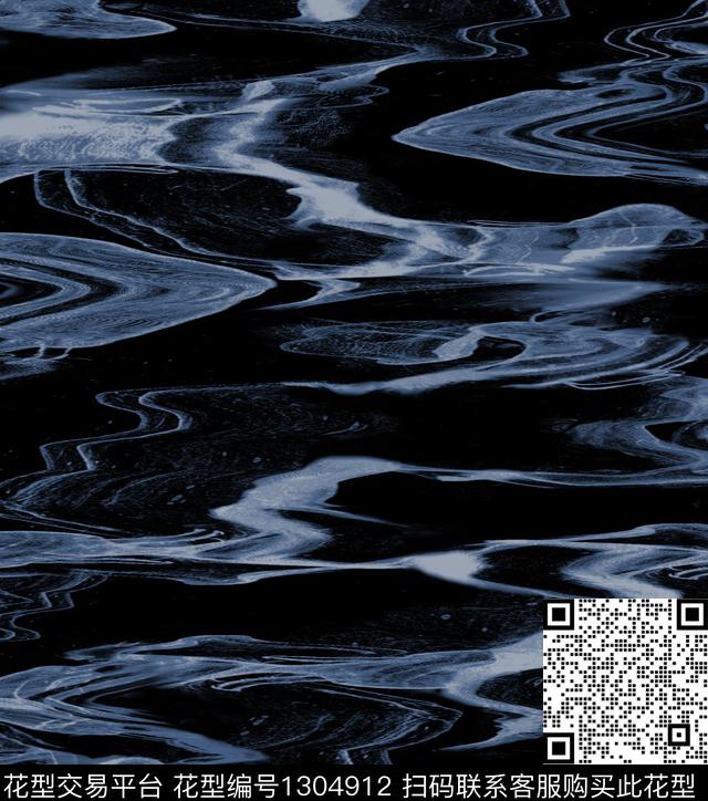 波浪纹男装数码印花华亿平台下载（图片编号: 1304912） - 瓦栏（Walan）