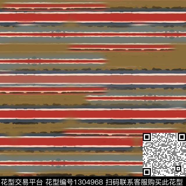 几何条纹图案手绘线条笔触数码印花华亿平台下载（图片编号: 1304968） - 瓦栏（Walan）