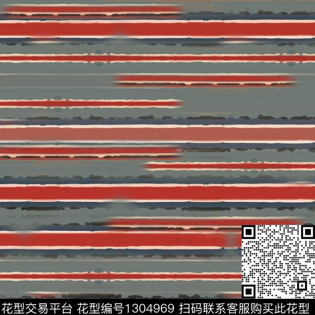 几何条纹图案手绘线条笔触数码印花华亿平台下载（图片编号: 1304969） - 瓦栏（Walan）