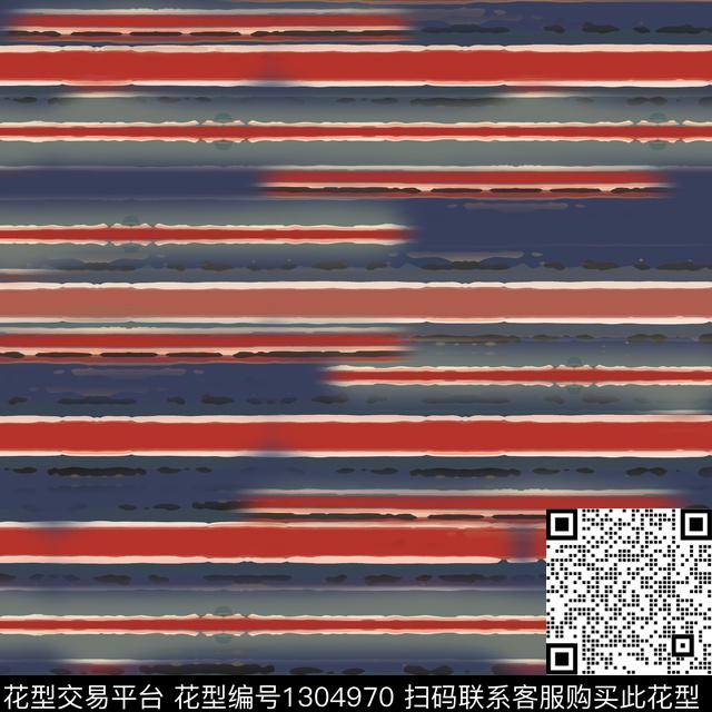 几何条纹图案手绘线条笔触数码印花华亿平台下载（图片编号: 1304970） - 瓦栏（Walan）