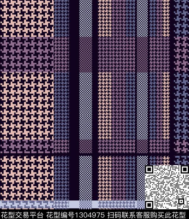 几何格子男装传统印花华亿平台下载（图片编号: 1304975） - 瓦栏（Walan）