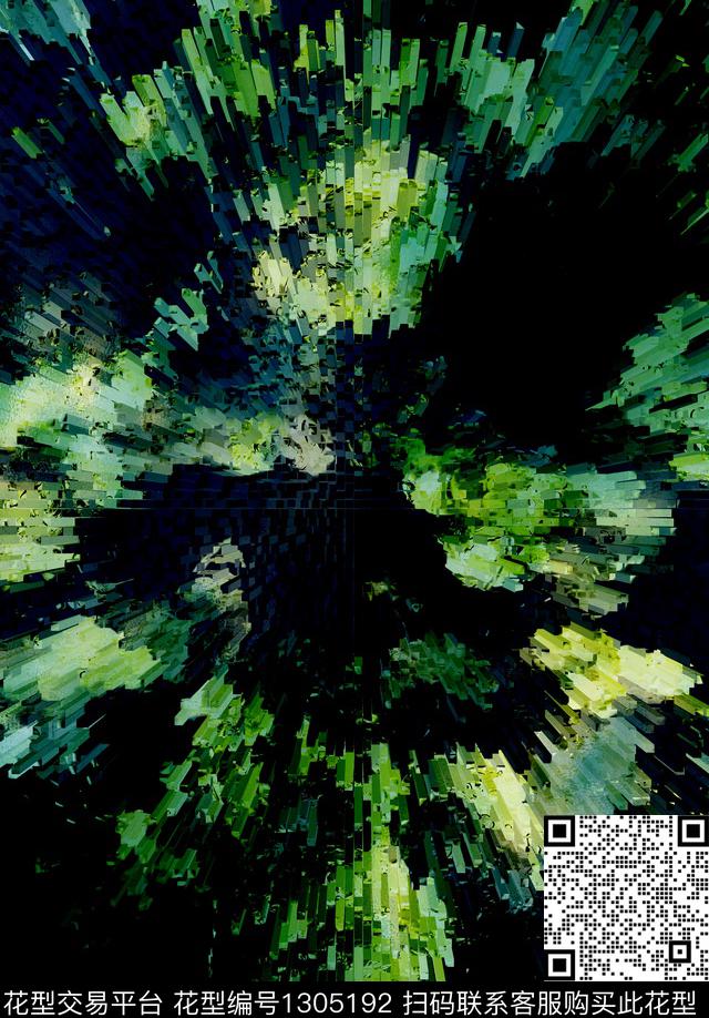 数码华亿平台抽象混合拼接数码印花华亿平台下载（图片编号: 1305192） - 瓦栏（Walan）