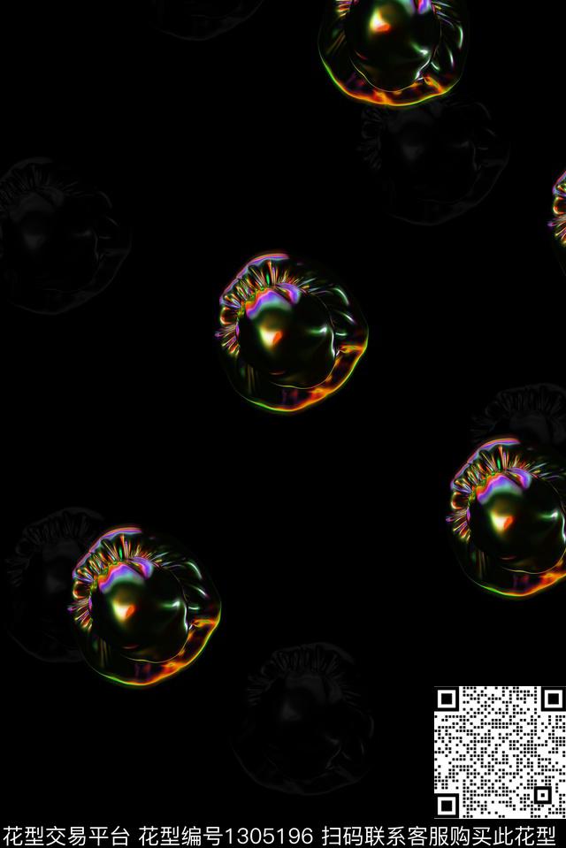 几何波点炫彩肌理点状排列数码印花华亿平台下载（图片编号: 1305196） - 瓦栏（Walan）