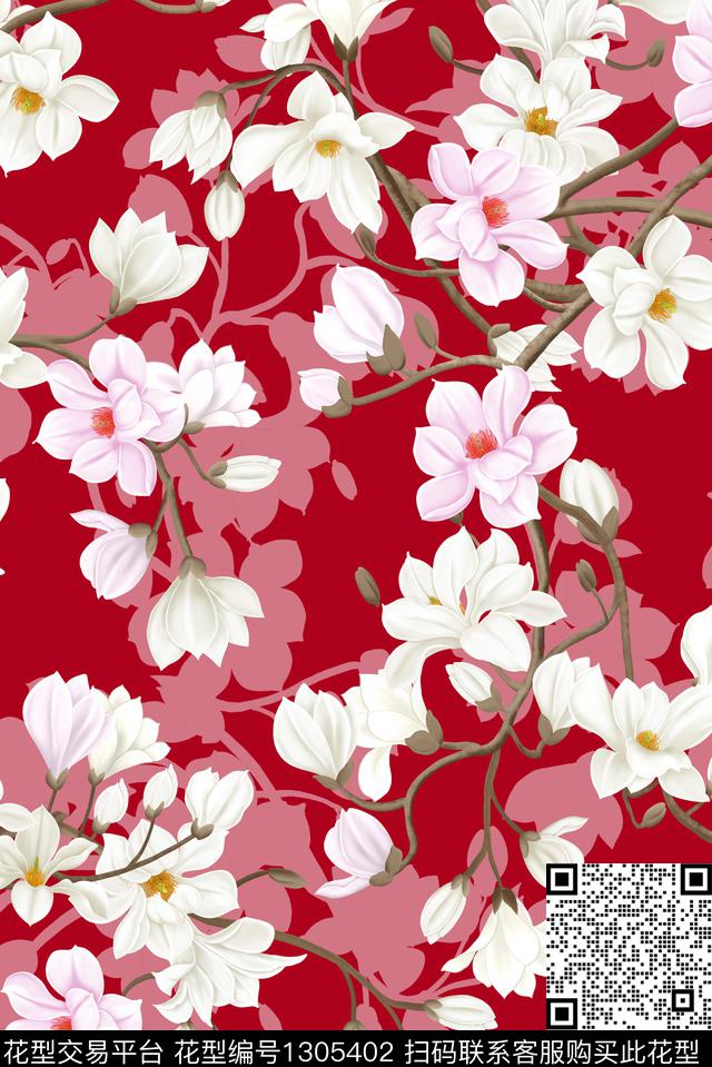 床品女装花卉数码印花华亿平台下载（图片编号: 1305402） - 瓦栏（Walan）