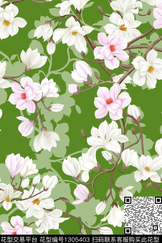 床品女装花卉数码印花华亿平台下载（图片编号: 1305403） - 瓦栏（Walan）