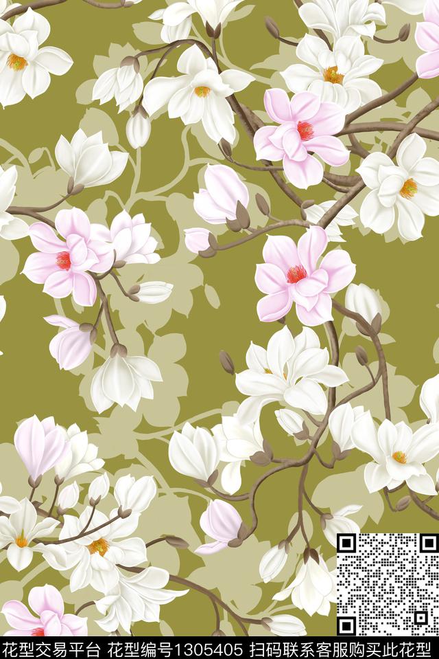 床品女装花卉数码印花华亿平台下载（图片编号: 1305405） - 瓦栏（Walan）