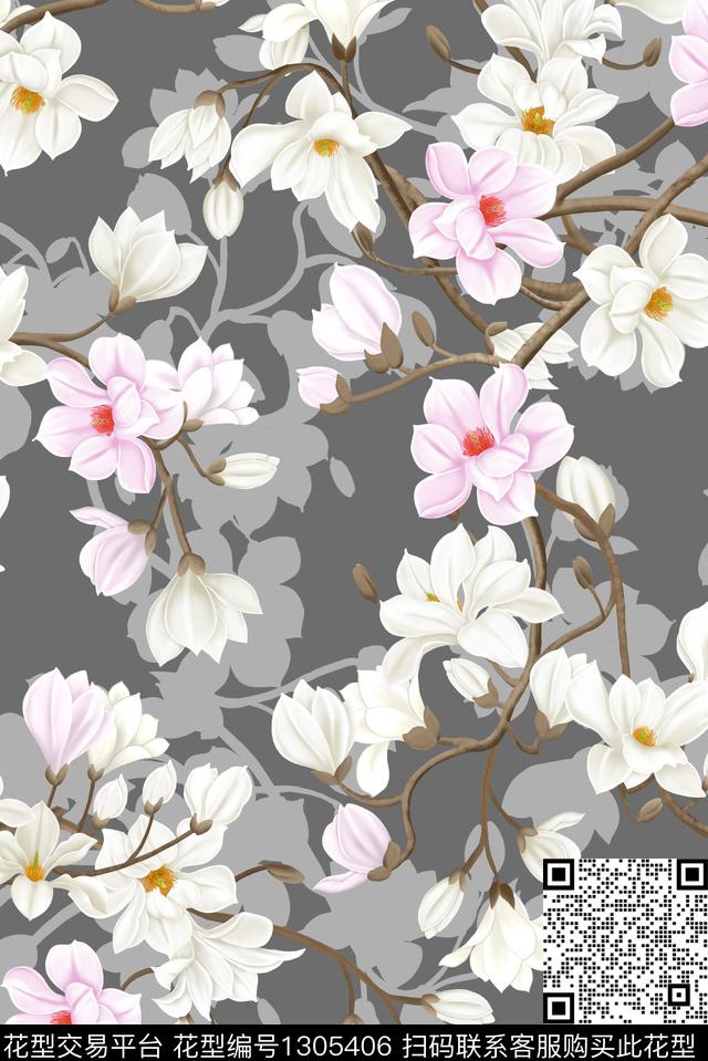 床品女装花卉数码印花华亿平台下载（图片编号: 1305406） - 瓦栏（Walan）