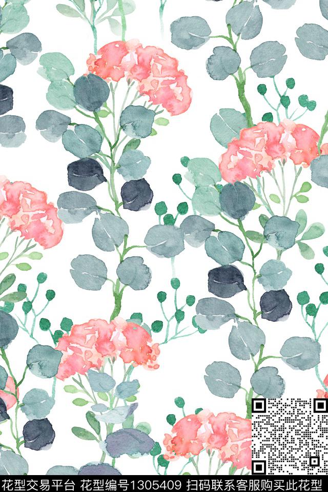 床品女装花卉数码印花华亿平台下载（图片编号: 1305409） - 瓦栏（Walan）