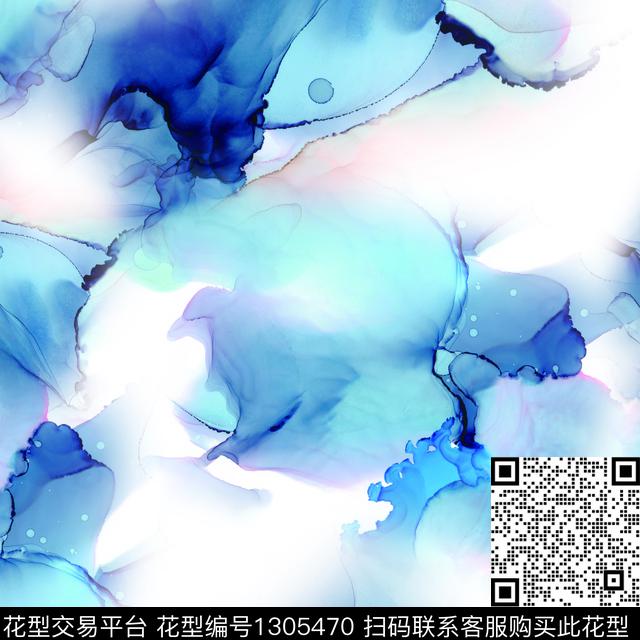 水彩女装抽象男装传统印花华亿平台下载（图片编号: 1305470） - 瓦栏（Walan）