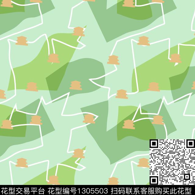 几何女装几何男装传统印花华亿平台下载（图片编号: 1305503） - 瓦栏（Walan）