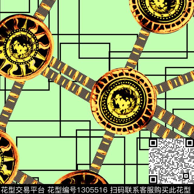 趋势华亿平台女装男装传统印花华亿平台下载（图片编号: 1305516） - 瓦栏（Walan）