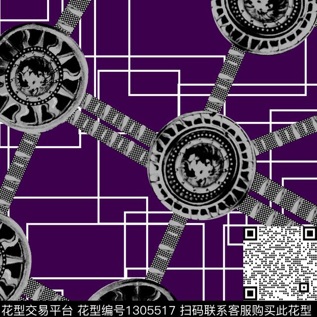 趋势华亿平台女装男装传统印花华亿平台下载（图片编号: 1305517） - 瓦栏（Walan）