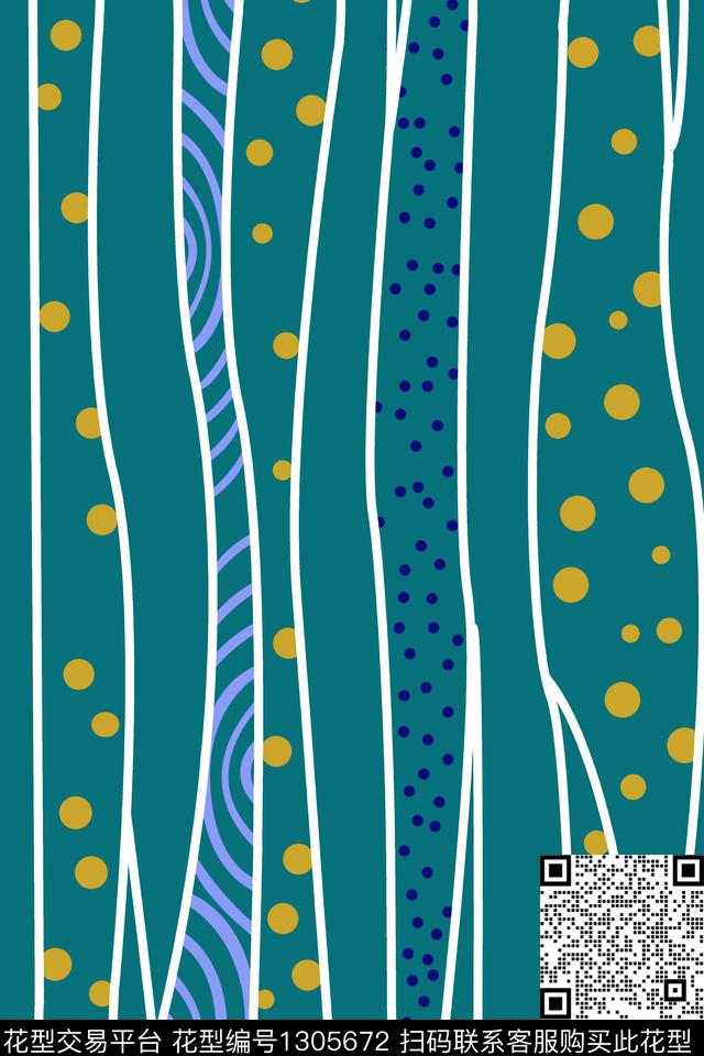 几何女装大牌风数码印花华亿平台下载（图片编号: 1305672） - 瓦栏（Walan）