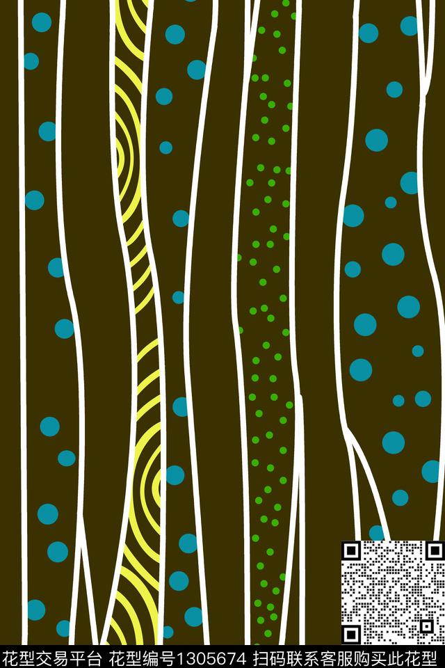 几何女装大牌风数码印花华亿平台下载（图片编号: 1305674） - 瓦栏（Walan）