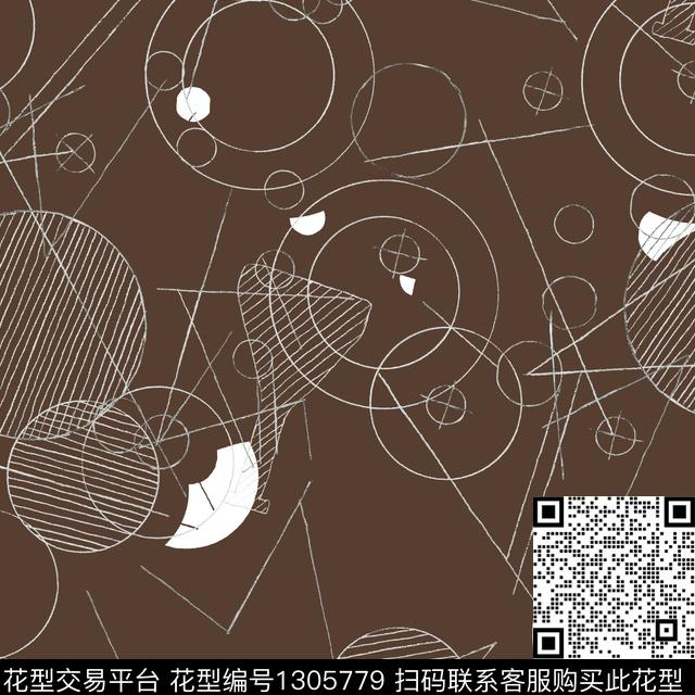 几何大牌风素雅传统印花华亿平台下载（图片编号: 1305779） - 瓦栏（Walan）