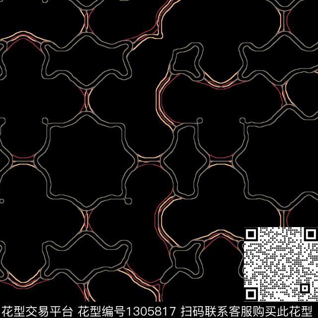 炫彩几何简约传统印花华亿平台下载（图片编号: 1305817） - 瓦栏（Walan）