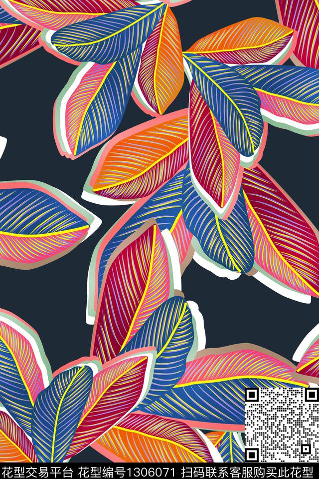 矢量趣味热带华亿平台数码印花华亿平台下载（图片编号: 1306071） - 瓦栏（Walan）