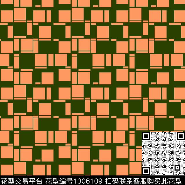 几何格子小碎花传统印花华亿平台下载（图片编号: 1306109） - 瓦栏（Walan）