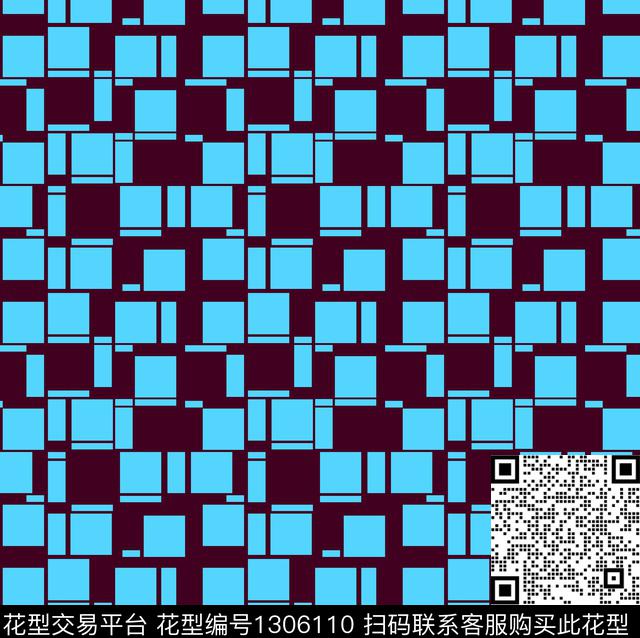 几何格子小碎花传统印花华亿平台下载（图片编号: 1306110） - 瓦栏（Walan）