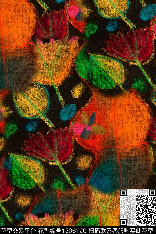 复古抽象中老年数码印花华亿平台下载（图片编号: 1306120） - 瓦栏（Walan）