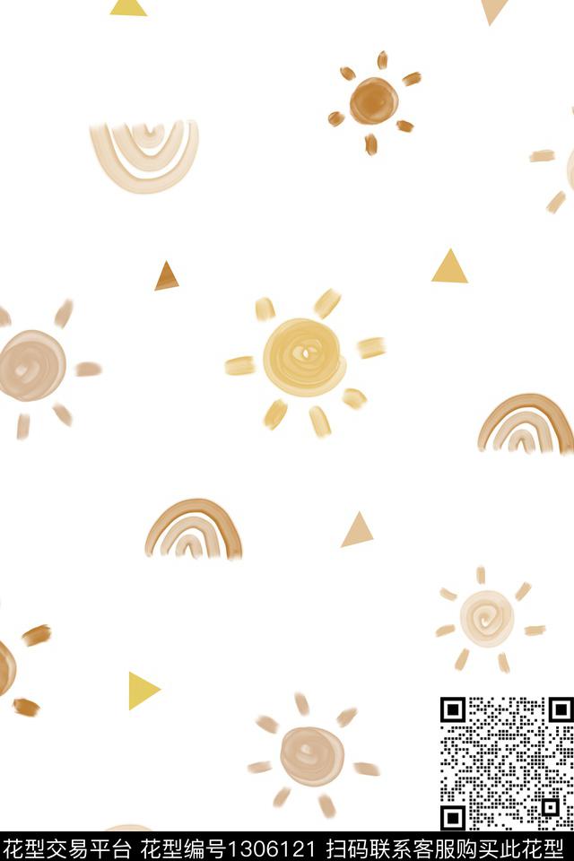 三角形涂鸦童装数码印花华亿平台下载（图片编号: 1306121） - 瓦栏（Walan）