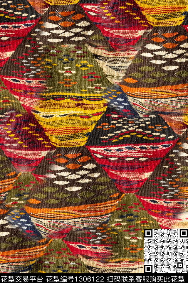 复古抽象中老年数码印花华亿平台下载（图片编号: 1306122） - 瓦栏（Walan）