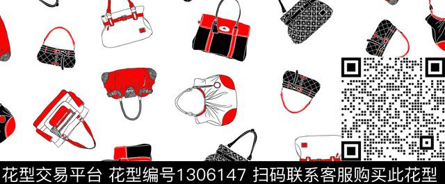 箱包手绘女性传统印花华亿平台下载（图片编号: 1306147） - 瓦栏（Walan）