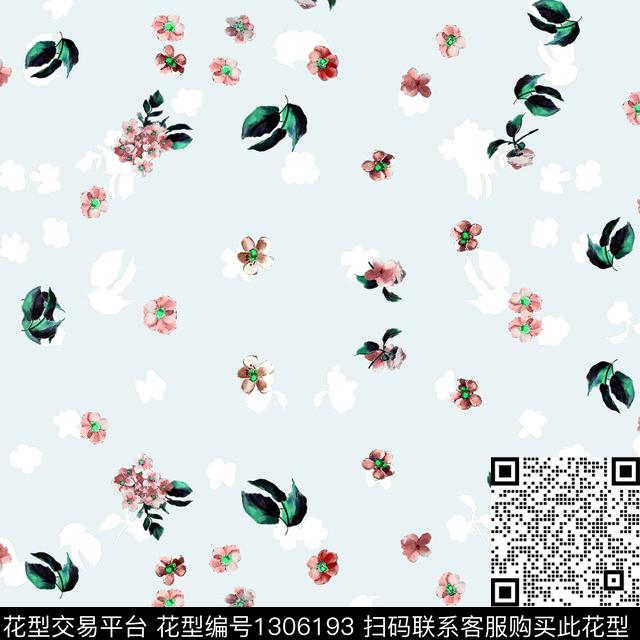 满版散花大牌风素雅数码印花华亿平台下载（图片编号: 1306193） - 瓦栏（Walan）