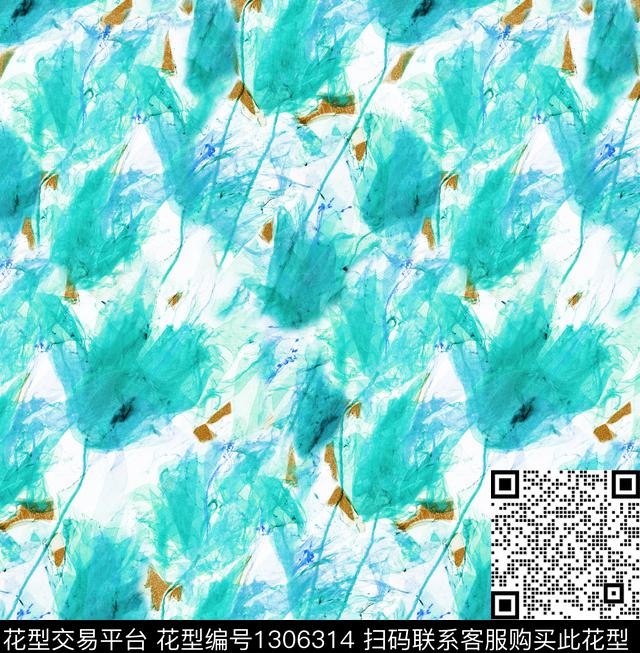 抽象花卉花卉兰花数码印花华亿平台下载（图片编号: 1306314） - 瓦栏（Walan）