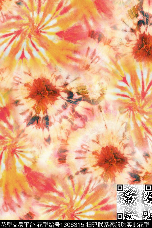 纹理手绘扎染华亿平台数码印花华亿平台下载（图片编号: 1306315） - 瓦栏（Walan）