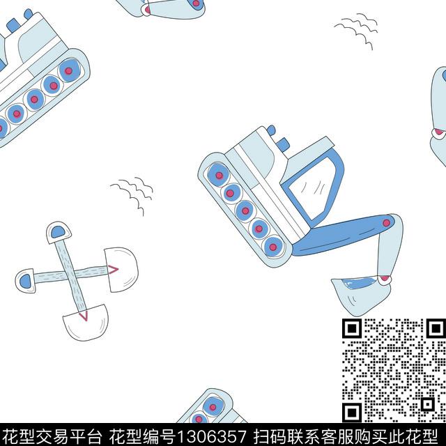 挖掘机工具交通传统印花华亿平台下载（图片编号: 1306357） - 瓦栏（Walan）