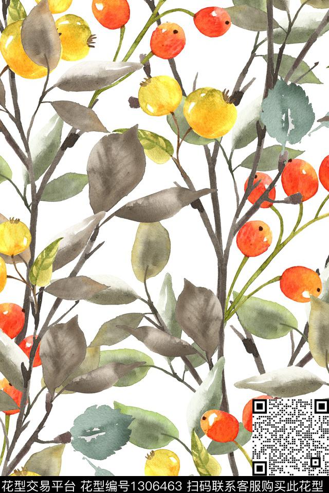 女装花卉水果数码印花华亿平台下载（图片编号: 1306463） - 瓦栏（Walan）