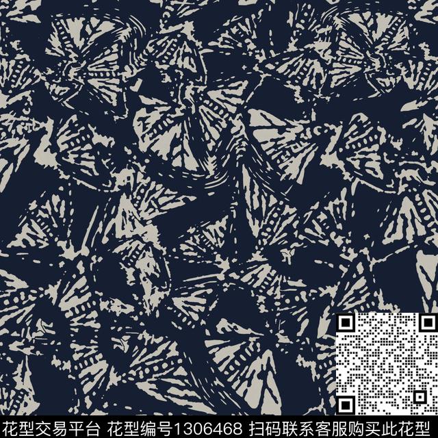 男装抽象肌理图案传统印花华亿平台下载（图片编号: 1306468） - 瓦栏（Walan）