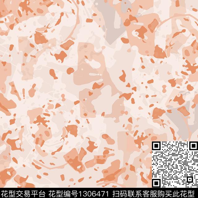 扎染华亿平台男装抽象数码印花华亿平台下载（图片编号: 1306471） - 瓦栏（Walan）