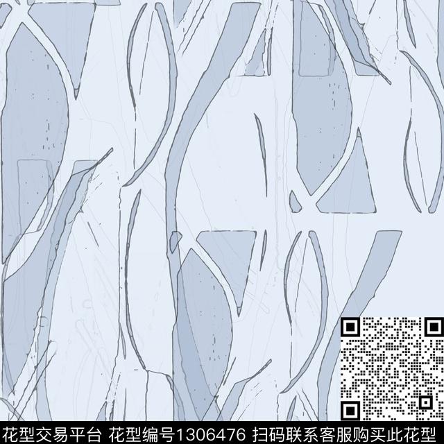 抽象手绘线条笔触条纹混搭传统印花华亿平台下载（图片编号: 1306476） - 瓦栏（Walan）