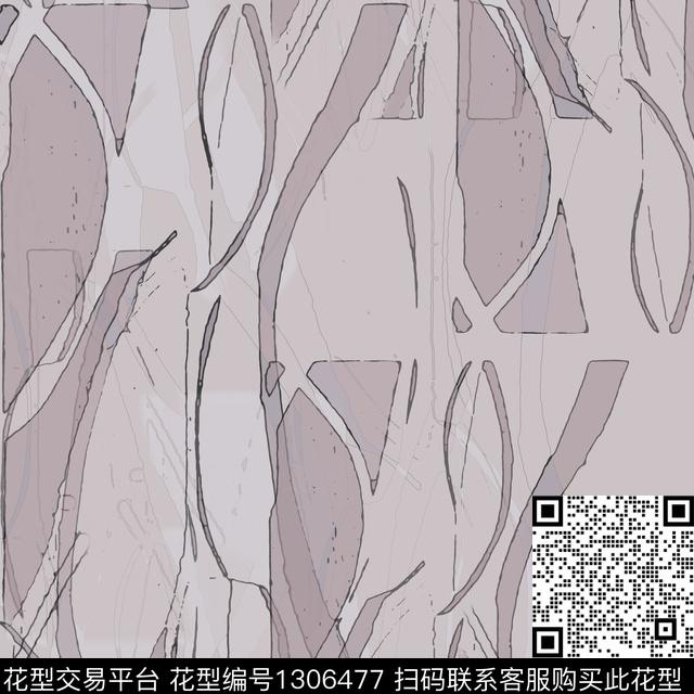 抽象手绘线条笔触条纹混搭传统印花华亿平台下载（图片编号: 1306477） - 瓦栏（Walan）