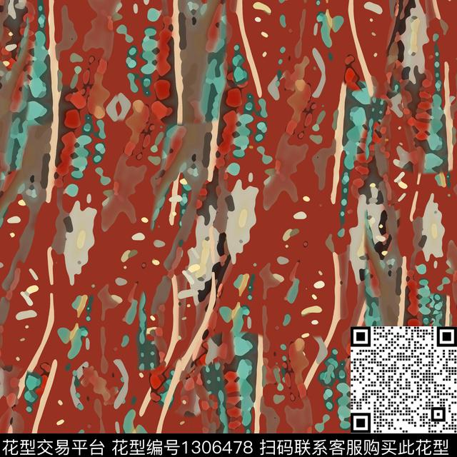 抽象条纹图案手绘线条笔触数码印花华亿平台下载（图片编号: 1306478） - 瓦栏（Walan）